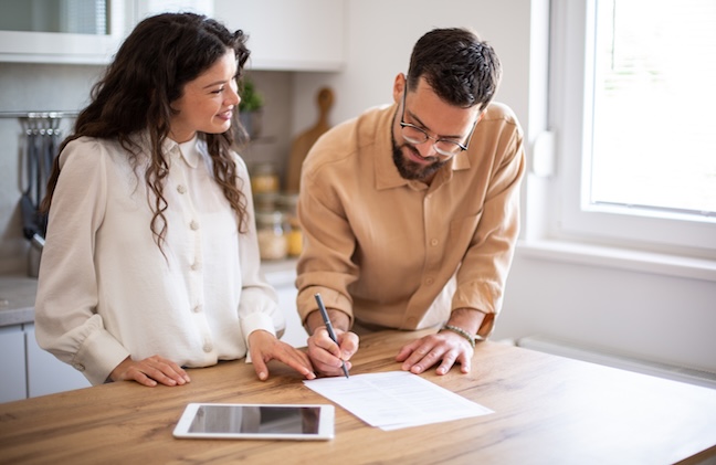 Tenant viewing a professionally presented property